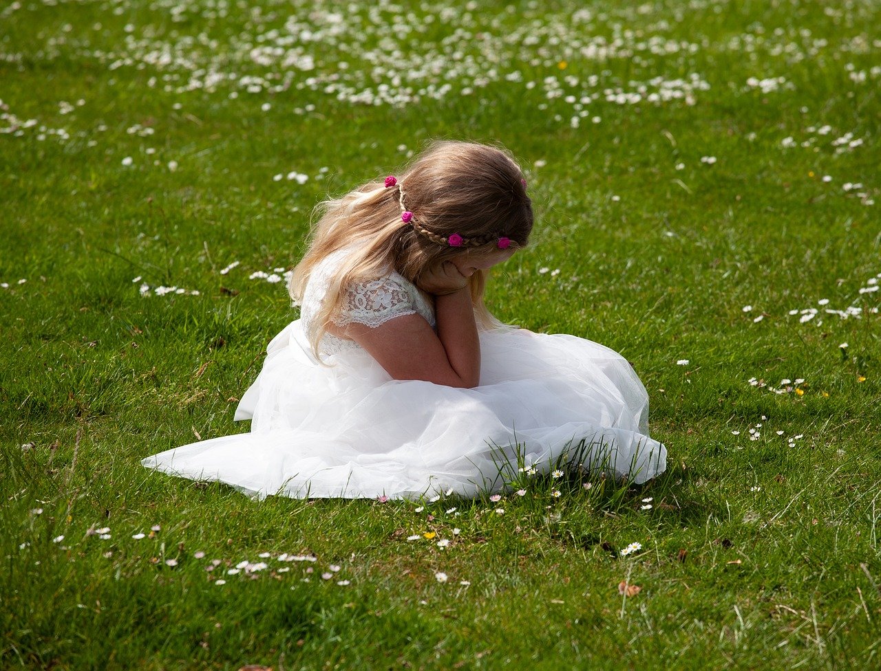wedding, bridesmaid, child, sad, sulking, cry, girl, lonely, alone, female, sulking, sulking, sulking, sulking, sulking