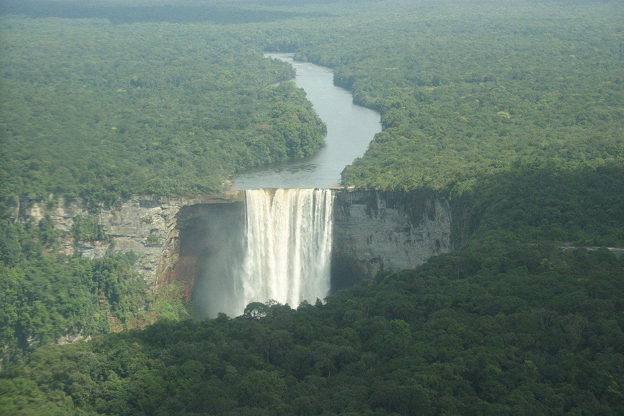 waterfalls, a single drop, guyana, rainforest, nature, kaieteur falls, guyana, guyana, guyana, guyana, guyana, kaieteur falls