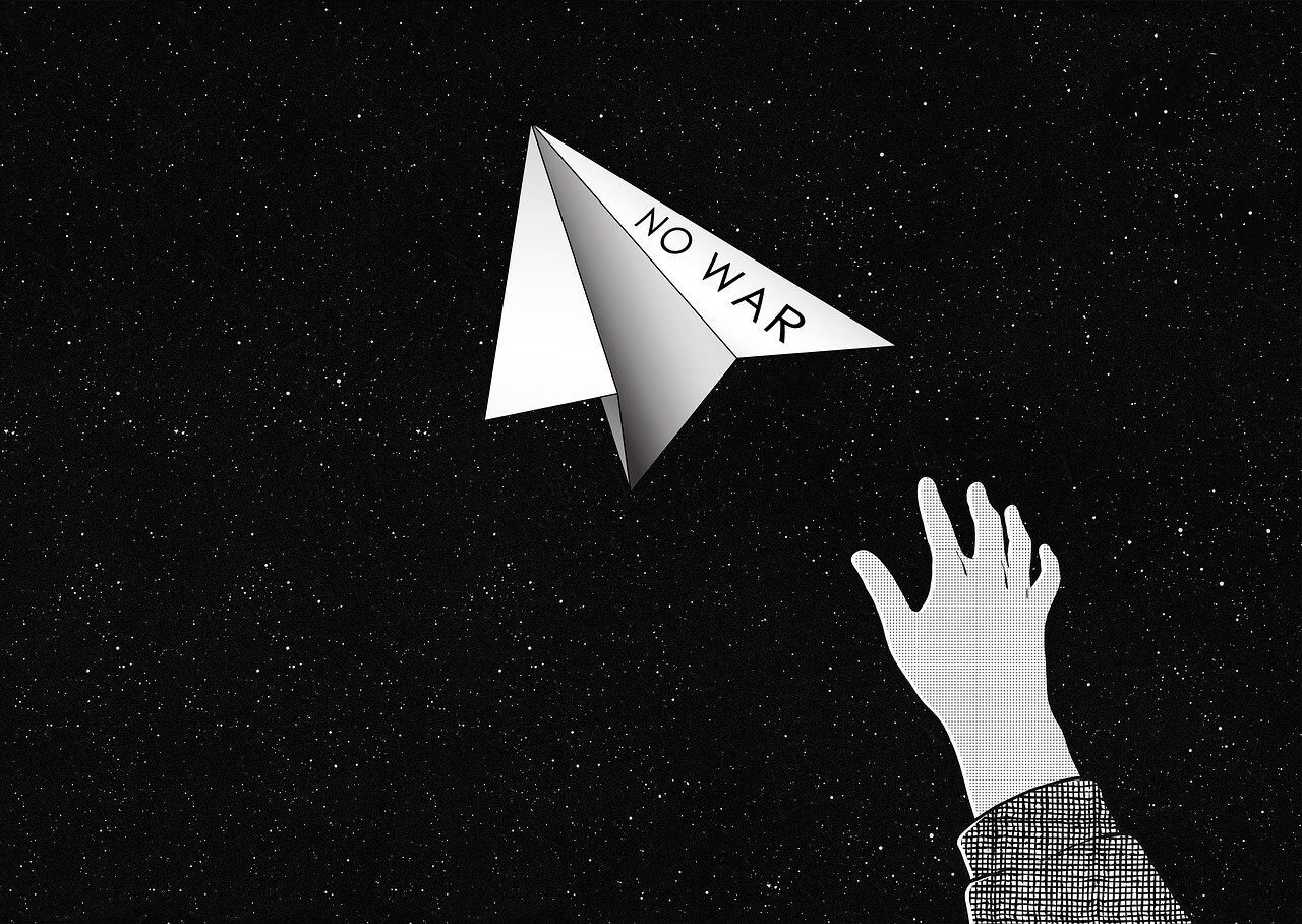 peace, drawing, paper plane, beginning, message, sky, nature, art, without war, no war, pacifism, start, stop war