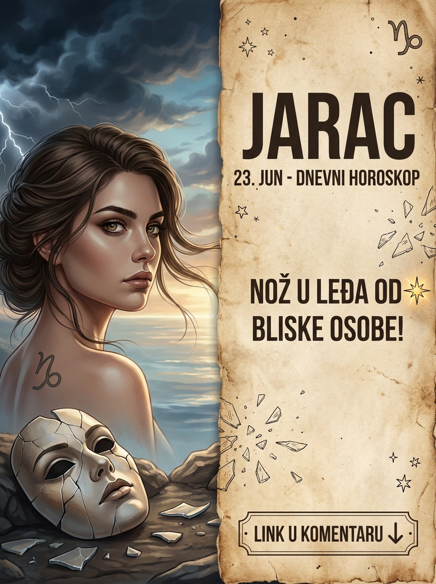 JARAC: Dnevni horoskop za 23. Jun – Nož u leđa od bliske osobe, danas maske brutalno padaju!
