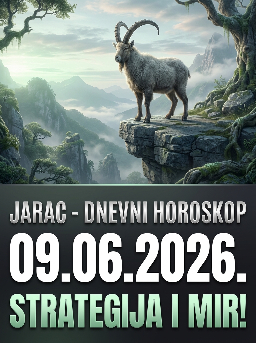 JARAC – Dnevni horoskop za 09.06.2026: Stabilnost nije slučajnost, ona se inženjerski gradi svakog dana!
