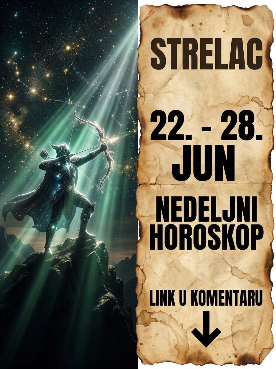 STRELAC – NEDELJNI HOROSKOP (22. – 28. JUN): Brutalno čišćenje života i nedelja u kojoj konačno naplaćujete sve suze!