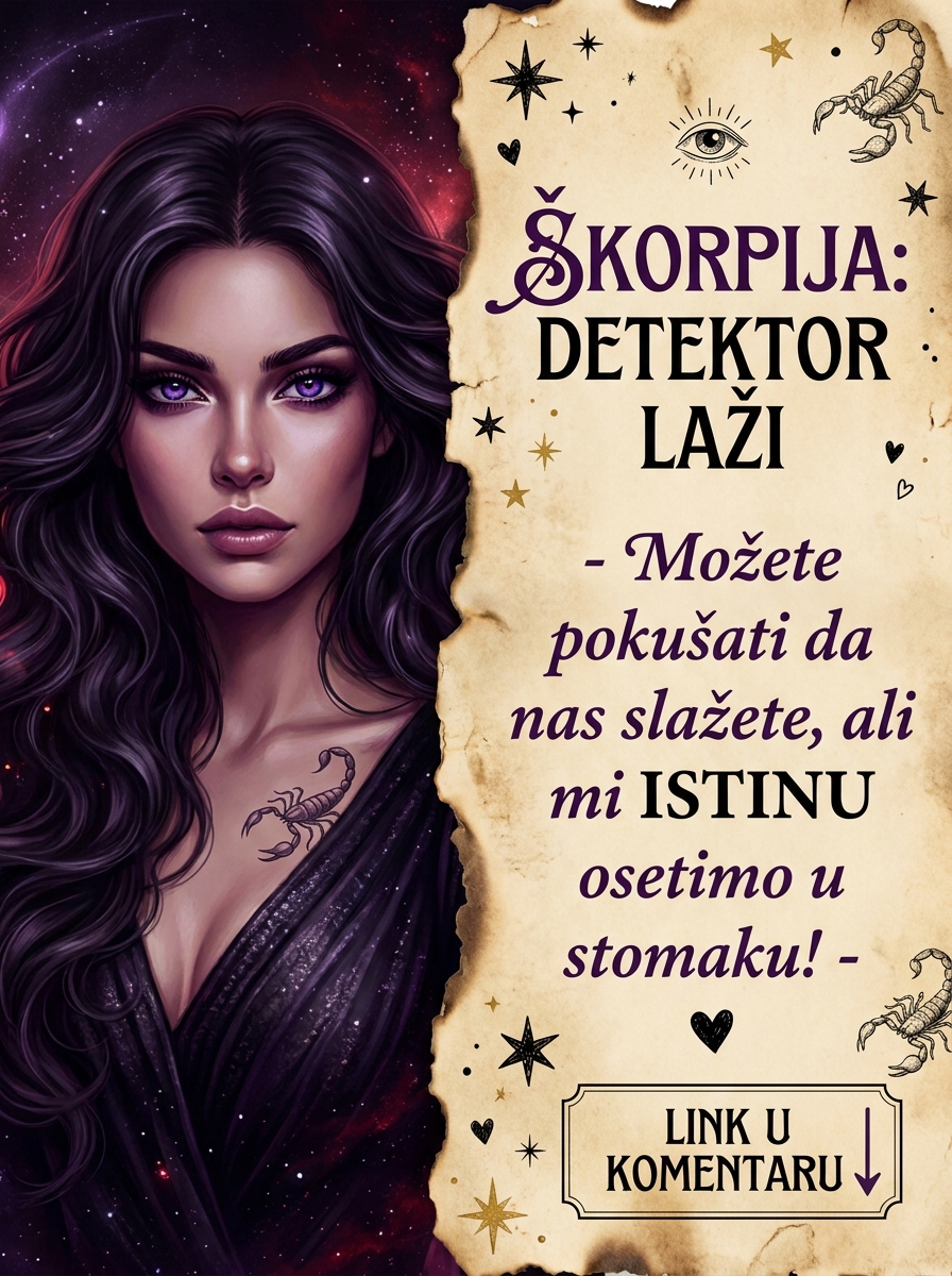 ŠKORPIJA I ŽIVI DETEKTOR LAŽI: Zašto je opasno potceniti vašu intuiciju i tri tajna testa koja nesvesno sprovodite nad svima!