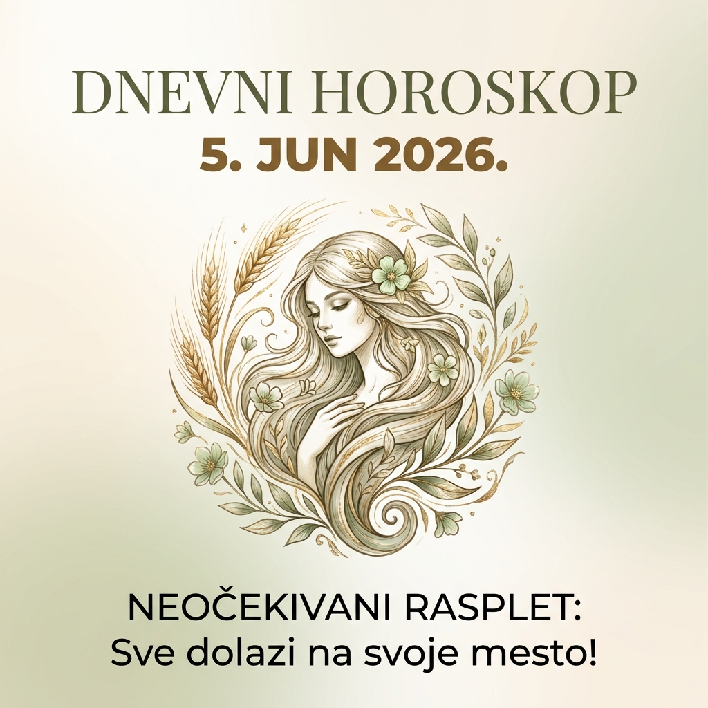 Djevica: Dnevni horoskop za 5. jun 2026 – Neočekivani rasplet donosi novac, prestanite da analizirate poruke!